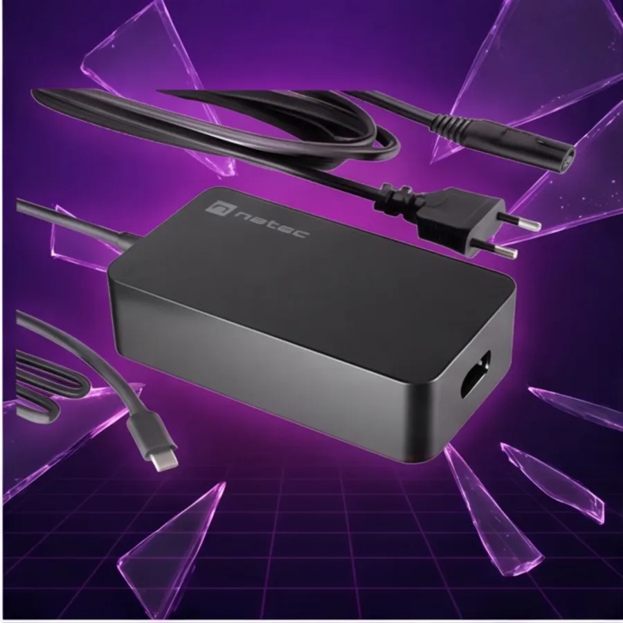 Zasilacz Natec do laptopa Grayling GAN USB-C 65W — zdjęcie główne, smartu.eu Zasilacz Natec do laptopa Grayling GAN USB-C 65W — zdjęcie główne, smartu.eu
