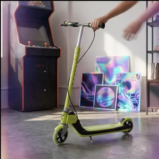 Podwójny hamulec hulajnogi Trike Fix - ręczny przy kierownicy i nożny z tyłu Podwójny hamulec hulajnogi Trike Fix - ręczny przy kierownicy i nożny z tyłu