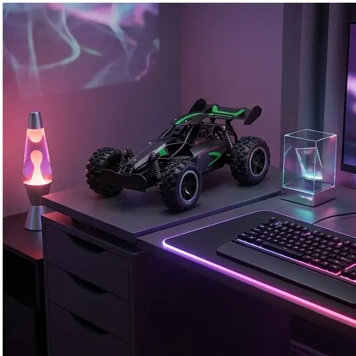 Auto RC High Speed Stunt jazda po nierównej nawierzchni - amortyzatory w akcji Auto RC High Speed Stunt jazda po nierównej nawierzchni - amortyzatory w akcji