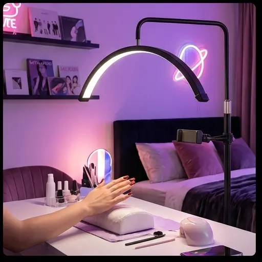 Regulowany stelaż lampy kosmetycznej łukowej wysokość 140-180 cm Regulowany stelaż lampy kosmetycznej łukowej wysokość 140-180 cm