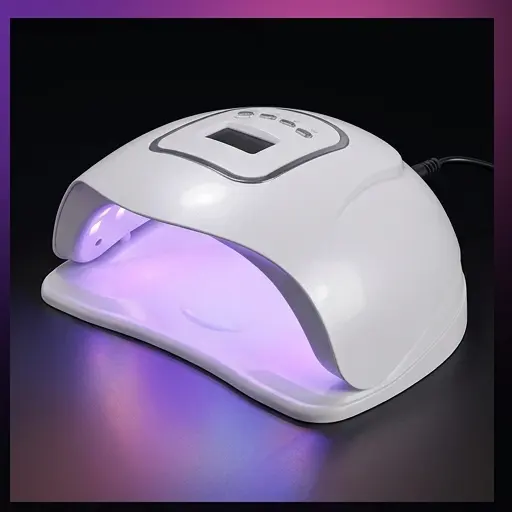 Wnętrze komory lampy Sun X5 - 45 diod dual UV/LED rozłożonych na górze i bokach Wnętrze komory lampy Sun X5 - 45 diod dual UV/LED rozłożonych na górze i bokach