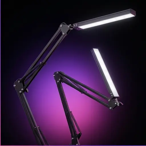Lampka LED 5W z klipsem na półce nad biurkiem, oświetla notes i klawiaturę Lampka LED 5W z klipsem na półce nad biurkiem, oświetla notes i klawiaturę