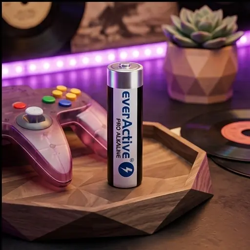Oznaczenia CE i RoHS na opakowaniu baterii everActive Pro Alkaline AA Oznaczenia CE i RoHS na opakowaniu baterii everActive Pro Alkaline AA