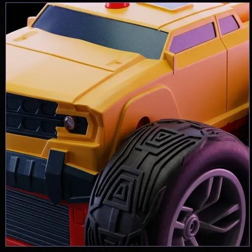 Revolt Rescue Racer RC żółty pojazd ratunkowy widok z boku Revolt Rescue Racer RC żółty pojazd ratunkowy widok z boku