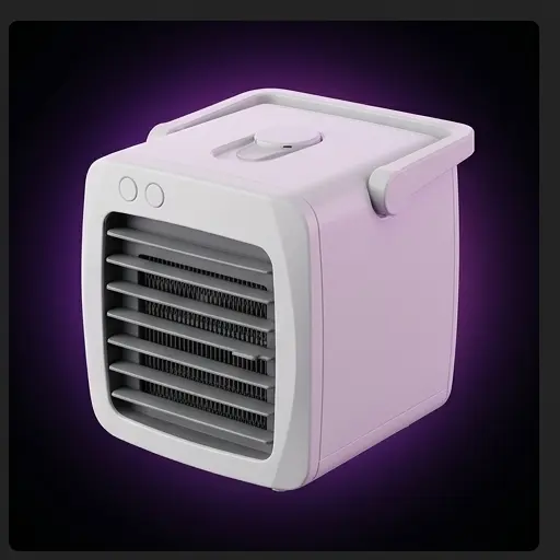Zbiornik 300 ml klimatora biurkowego USB KX3708 - widok z boku podczas napełniania wodą Zbiornik 300 ml klimatora biurkowego USB KX3708 - widok z boku podczas napełniania wodą