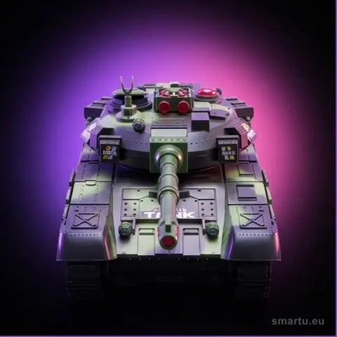 Czołg RC War Tank 9993 2.4 GHz kamuflaż leśny, zdalnie sterowany z obrotową wieżyczką i walką na podczerwień Czołg RC War Tank 9993 2.4 GHz kamuflaż leśny, zdalnie sterowany z obrotową wieżyczką i walką na podczerwień