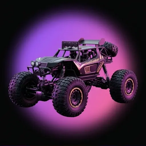 Metalowa karoseria Rock Crawler RC 1:8 czarny - detal poszycia z bliska Metalowa karoseria Rock Crawler RC 1:8 czarny - detal poszycia z bliska