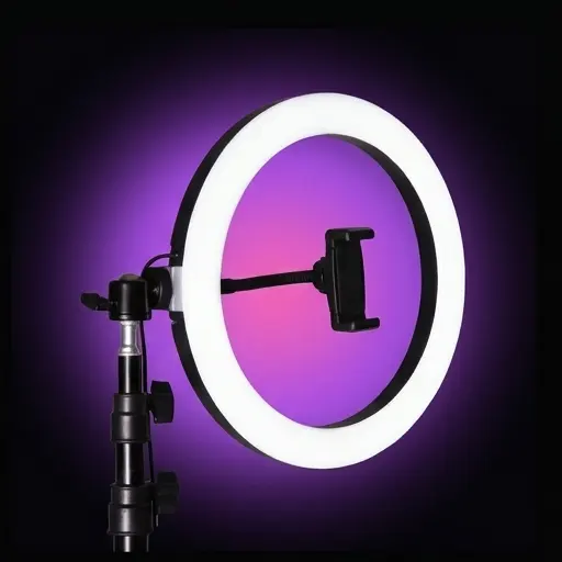 Pilot na kablu USB do regulacji barwy i jasności lampy ring LED 60W Pilot na kablu USB do regulacji barwy i jasności lampy ring LED 60W