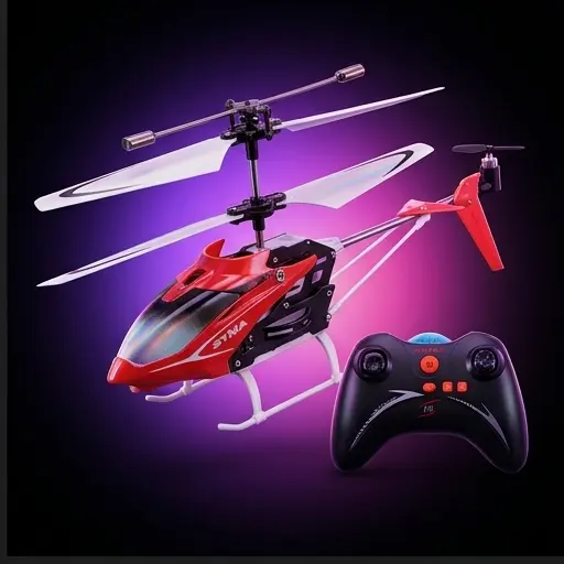 Syma S5 czerwony helikopter RC - pilot zdalnego sterowania z kablem ładującym Syma S5 czerwony helikopter RC - pilot zdalnego sterowania z kablem ładującym