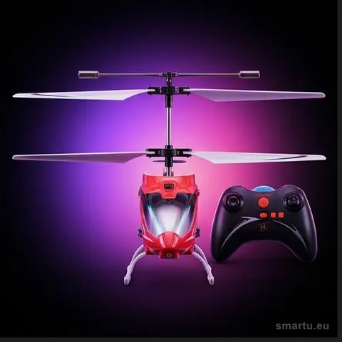 Helikopter zdalnie sterowany Syma S5 3CH czerwony, żyroskop Gyro, zasięg 20 m, RTF, Li-Po 100 mAh Helikopter zdalnie sterowany Syma S5 3CH czerwony, żyroskop Gyro, zasięg 20 m, RTF, Li-Po 100 mAh