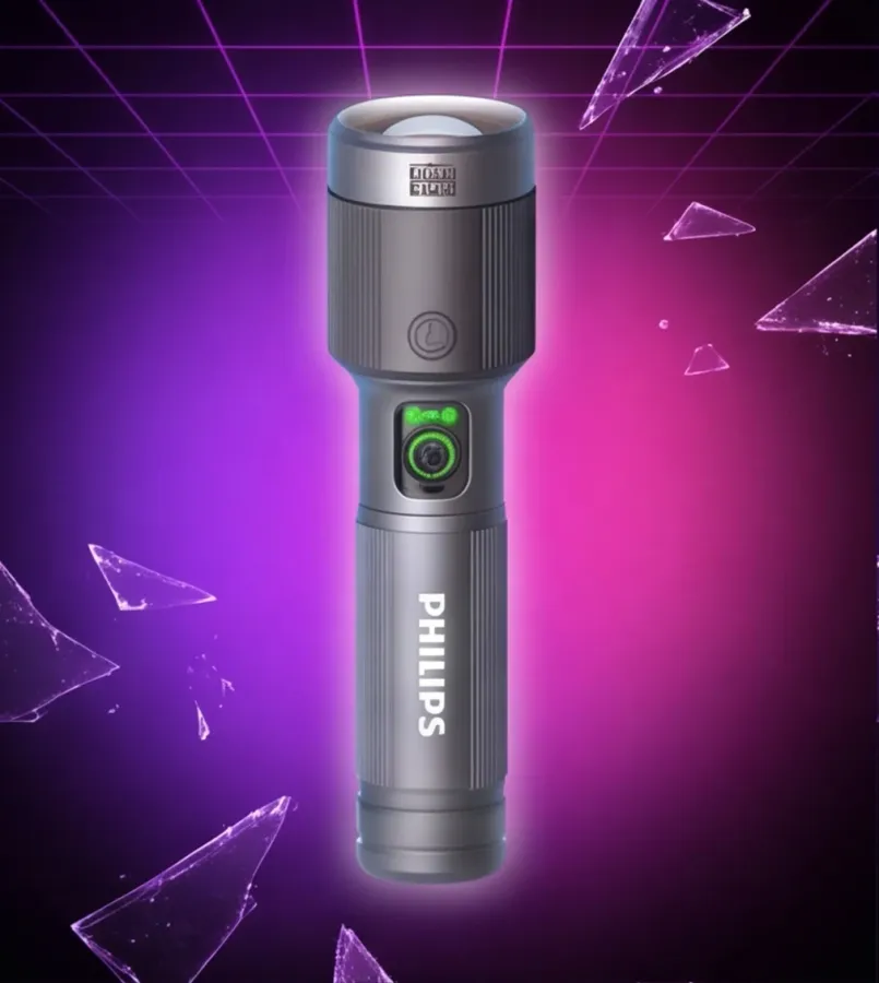 Philips Latarka akumulatorowa USB-C 1500 lm 2000mAh — zdjęcie główne, smartu.eu Philips Latarka akumulatorowa USB-C 1500 lm 2000mAh — zdjęcie główne, smartu.eu