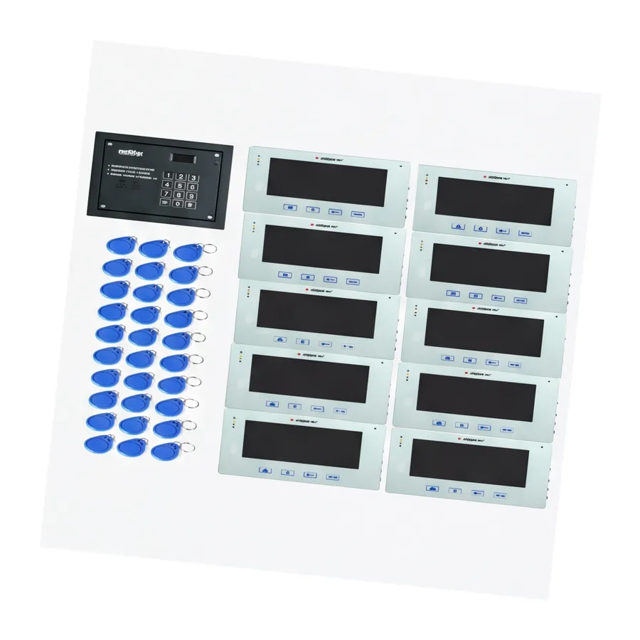 Laskomex system wideo-domofonu 10 lakatorów, 1 wejście , czytnik rfid. Laskomex system wideo-domofonu 10 lakatorów, 1 wejście , czytnik rfid.