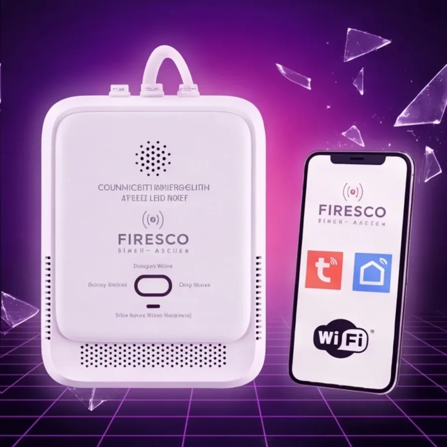 Firesco Czujnik gazu propanu, propan-butanu (LPG)Tuya/WiFi JY-ZL2010W, czujnik gazu — zdjęcie główne, smartu.eu Firesco Czujnik gazu propanu, propan-butanu (LPG)Tuya/WiFi JY-ZL2010W, czujnik gazu — zdjęcie główne, smartu.eu