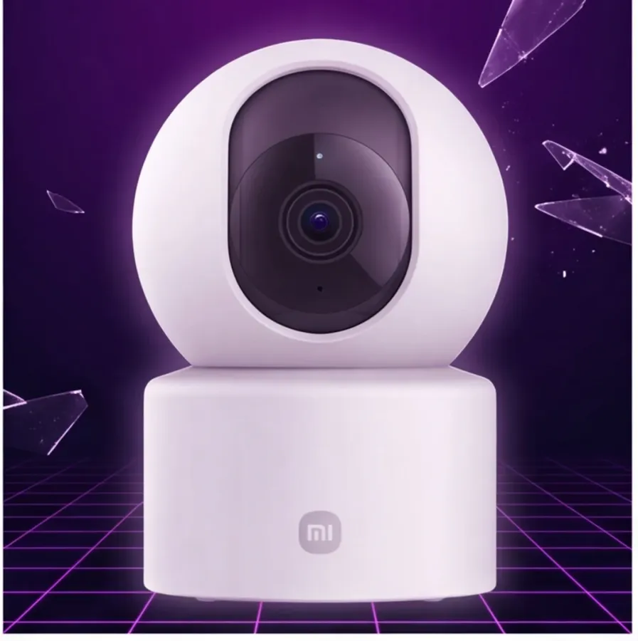XIAOMI Smart Camera C201, biała sferyczna kamera IP z obiektywem obrotowym, frontowy widok XIAOMI Smart Camera C201, biała sferyczna kamera IP z obiektywem obrotowym, frontowy widok
