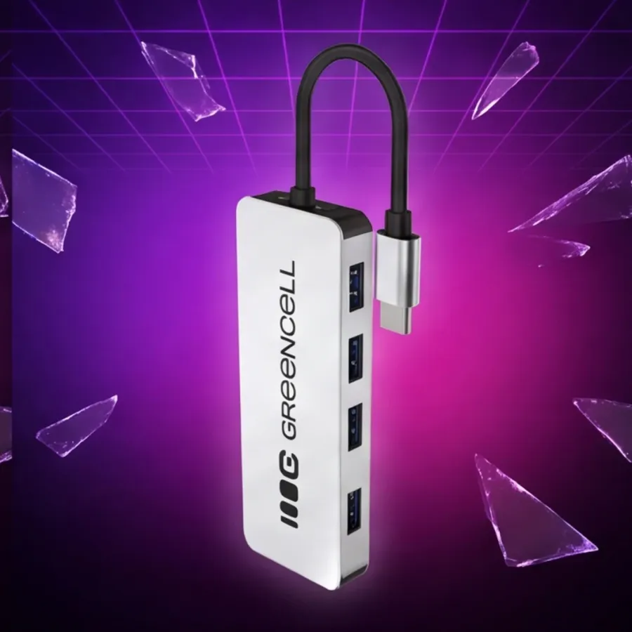 HUB Green Cell USB-C Basic USB-C do 4x USB-A 3.0 — zdjęcie główne, smartu.eu HUB Green Cell USB-C Basic USB-C do 4x USB-A 3.0 — zdjęcie główne, smartu.eu