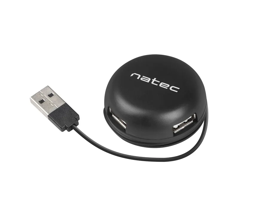 Hub Natec USB 4 porty Bumblebee USB 2.0 czarny — zdjęcie producenta Hub Natec USB 4 porty Bumblebee USB 2.0 czarny — zdjęcie producenta