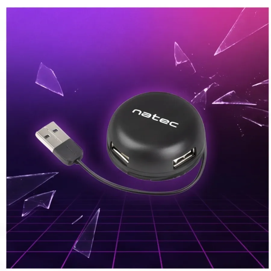 Hub Natec USB 4 porty Bumblebee USB 2.0 czarny — zdjęcie główne, smartu.eu Hub Natec USB 4 porty Bumblebee USB 2.0 czarny — zdjęcie główne, smartu.eu