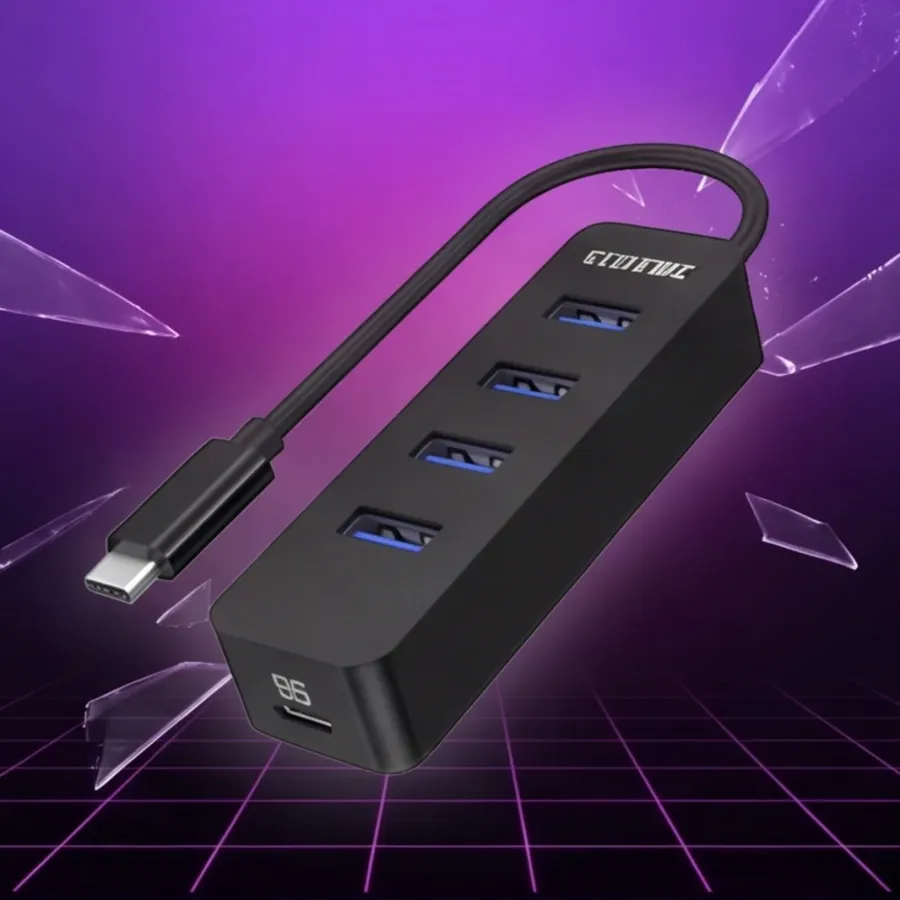 HUB Unitek USB-C; 4x USB-A 3.1; Aktywny; 10W; H1117B — zdjęcie główne, smartu.eu HUB Unitek USB-C; 4x USB-A 3.1; Aktywny; 10W; H1117B — zdjęcie główne, smartu.eu