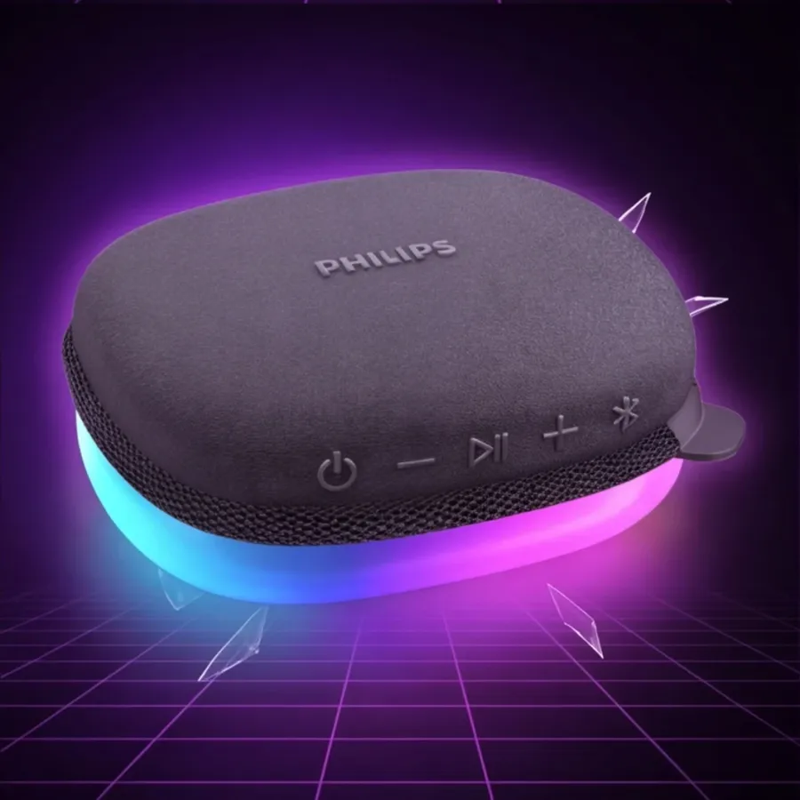 Głośnik Philips Bluetooth ze światłami TAS2307BK/00 — zdjęcie główne, smartu.eu Głośnik Philips Bluetooth ze światłami TAS2307BK/00 — zdjęcie główne, smartu.eu