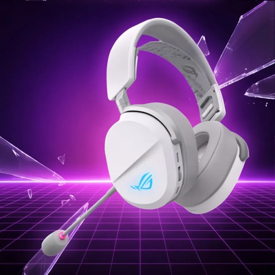 Słuchawki Asus ROG Pelta Wireless 2.4GHz/BT/USB-C Białe — zdjęcie główne, smartu.eu Słuchawki Asus ROG Pelta Wireless 2.4GHz/BT/USB-C Białe — zdjęcie główne, smartu.eu
