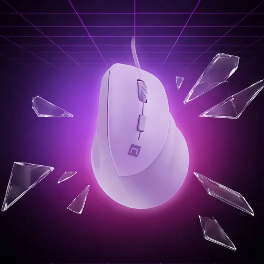 Mysz Natec wertykalna CRAKE 2 PRO 128000DPI optyczna lawendowa — zdjęcie główne, smartu.eu Mysz Natec wertykalna CRAKE 2 PRO 128000DPI optyczna lawendowa — zdjęcie główne, smartu.eu