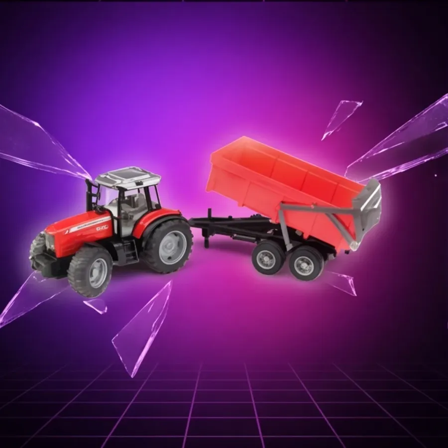 Pojazd BRUDER Traktor Massey Ferguson z przyczepą wywrotką — zdjęcie główne, smartu.eu Pojazd BRUDER Traktor Massey Ferguson z przyczepą wywrotką — zdjęcie główne, smartu.eu