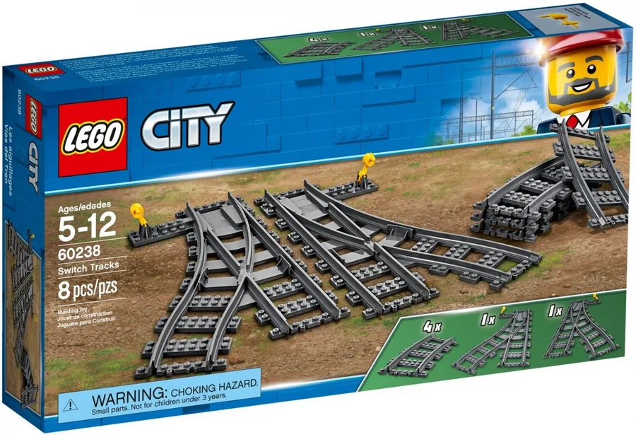 LEGO Klocki City 60238 Zwrotnice — zdjęcie producenta LEGO Klocki City 60238 Zwrotnice — zdjęcie producenta