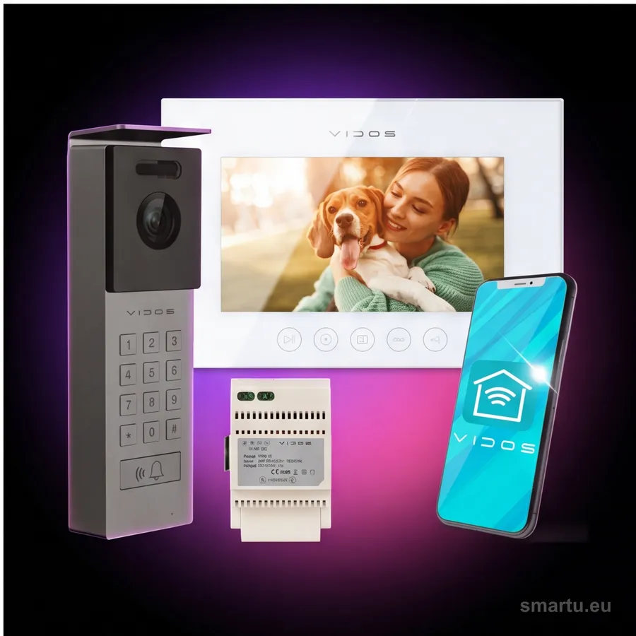 VIDOS X M11W-X S12D wideodomofon WiFi 7 cali Full HD 2MP IR szyfrator RFID microSD