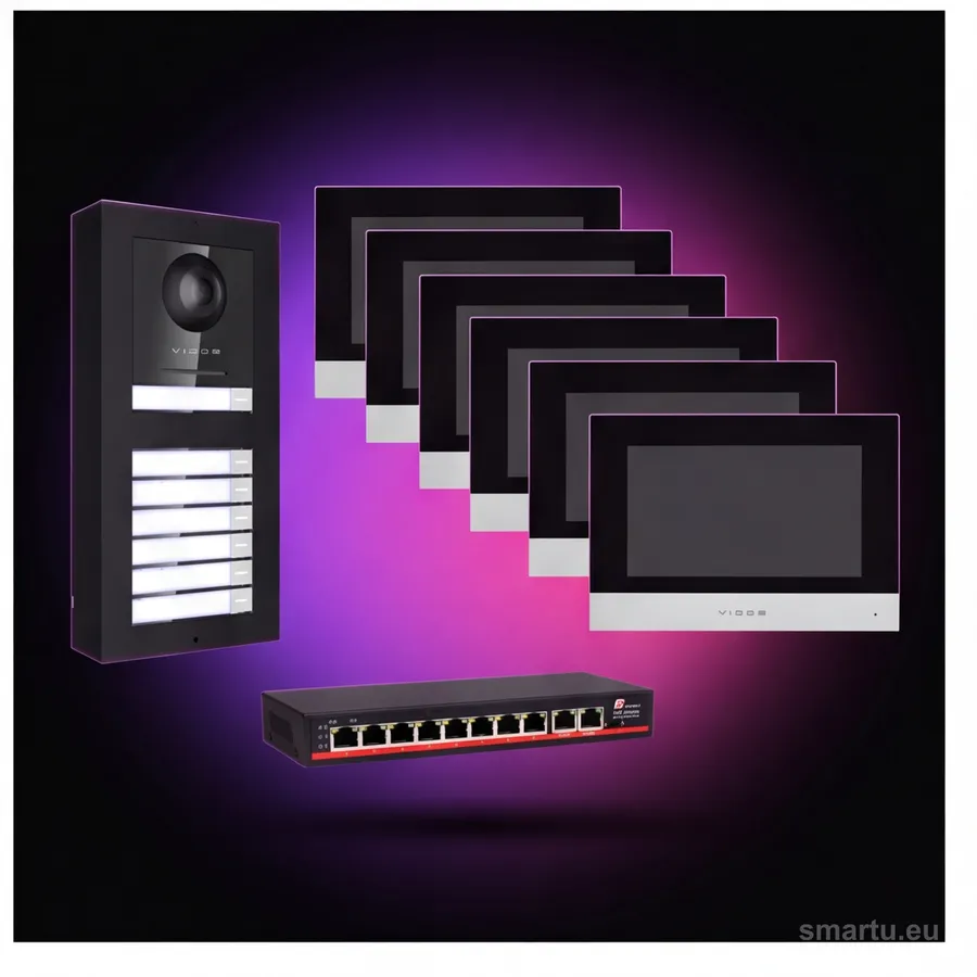 VIDOS ONE X162 wideodomofon IP 6 monitorów stacja bramowa S2402 aplikacja mobilna PoE VIDOS ONE X162 wideodomofon IP 6 monitorów stacja bramowa S2402 aplikacja mobilna PoE