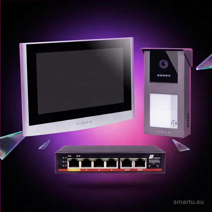 VIDOS IPX S101-1 M100-X wideodomofon IP zestaw kamera Full HD 7 cali dotykowy monitor WiFi PoE VIDOS IPX S101-1 M100-X wideodomofon IP zestaw kamera Full HD 7 cali dotykowy monitor WiFi PoE