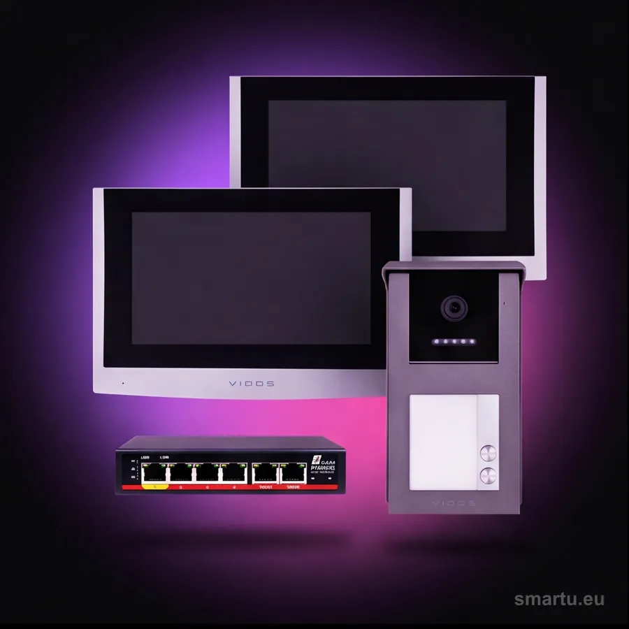 VIDOS IPX S101-2 M100-X wideodomofon IP 2-rodzinny Full HD 7 cali WiFi PoE ONVIF panel zewnętrzny kamera 125 stopni VIDOS IPX S101-2 M100-X wideodomofon IP 2-rodzinny Full HD 7 cali WiFi PoE ONVIF panel zewnętrzny kamera 125 stopni