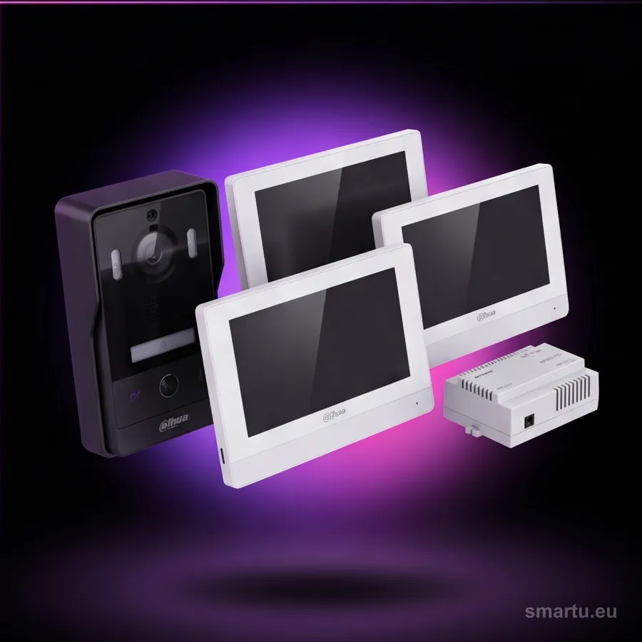 Wideodomofon IP VIDOS 2IP S200 + 4x Monitor M200W-X Wi-Fi 7″ dotykowy 2-żyłowy zestaw