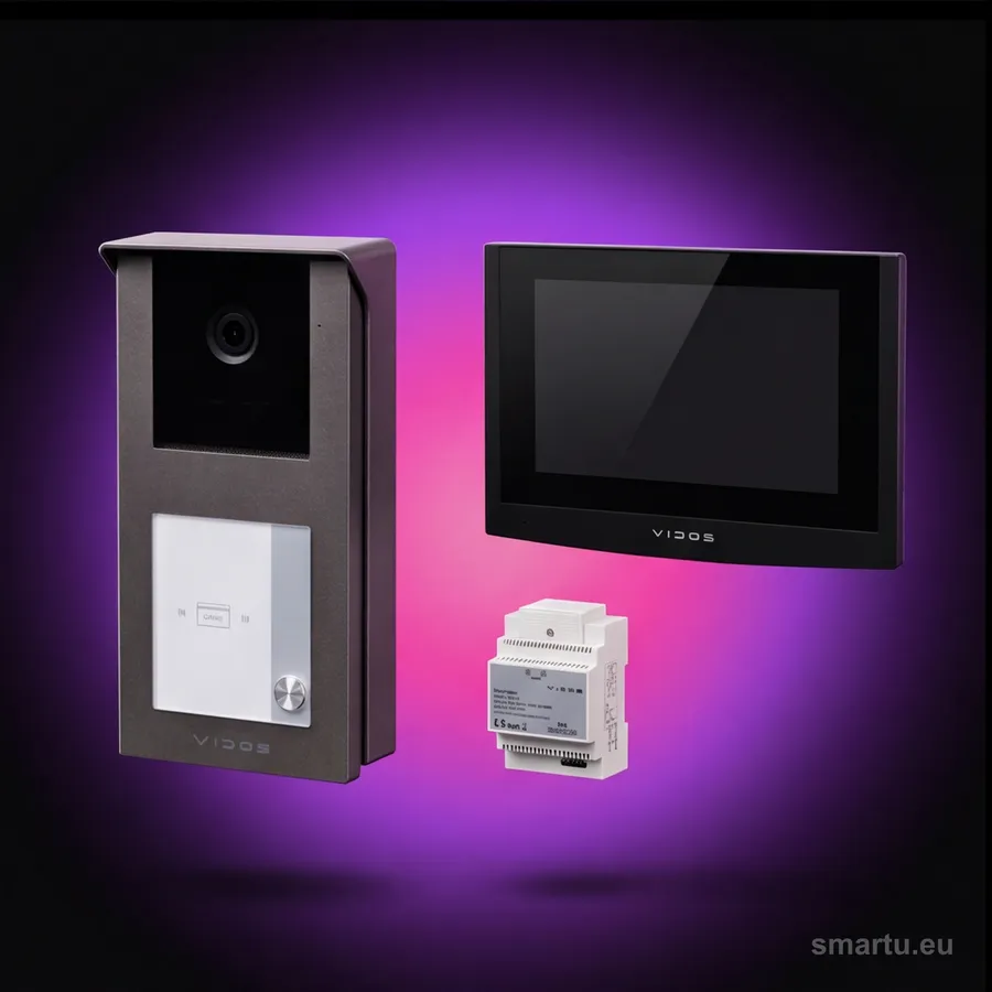 VIDOS 2IP wideodomofon zestaw S201-1 M200B-X WiFi dwuprzyciskowy IP monitor 7 cali