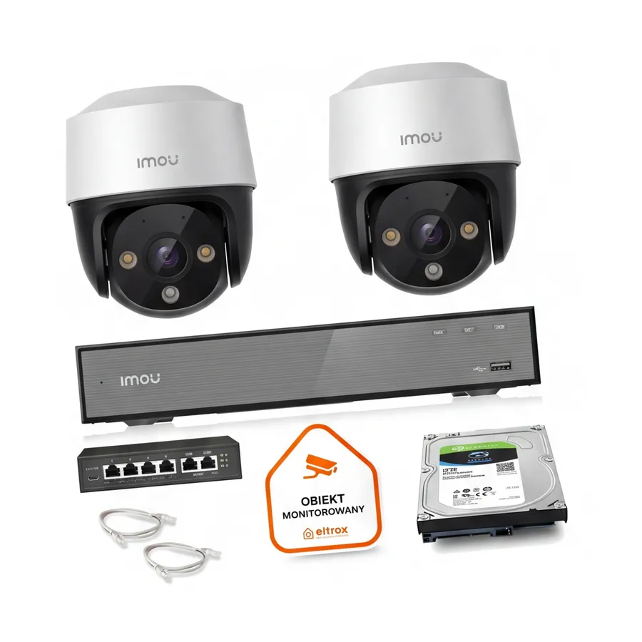 Zestaw monitoringu Imou 2x kamera IP Cruiser 4MP POE Zestaw monitoringu Imou 2x kamera IP Cruiser 4MP POE