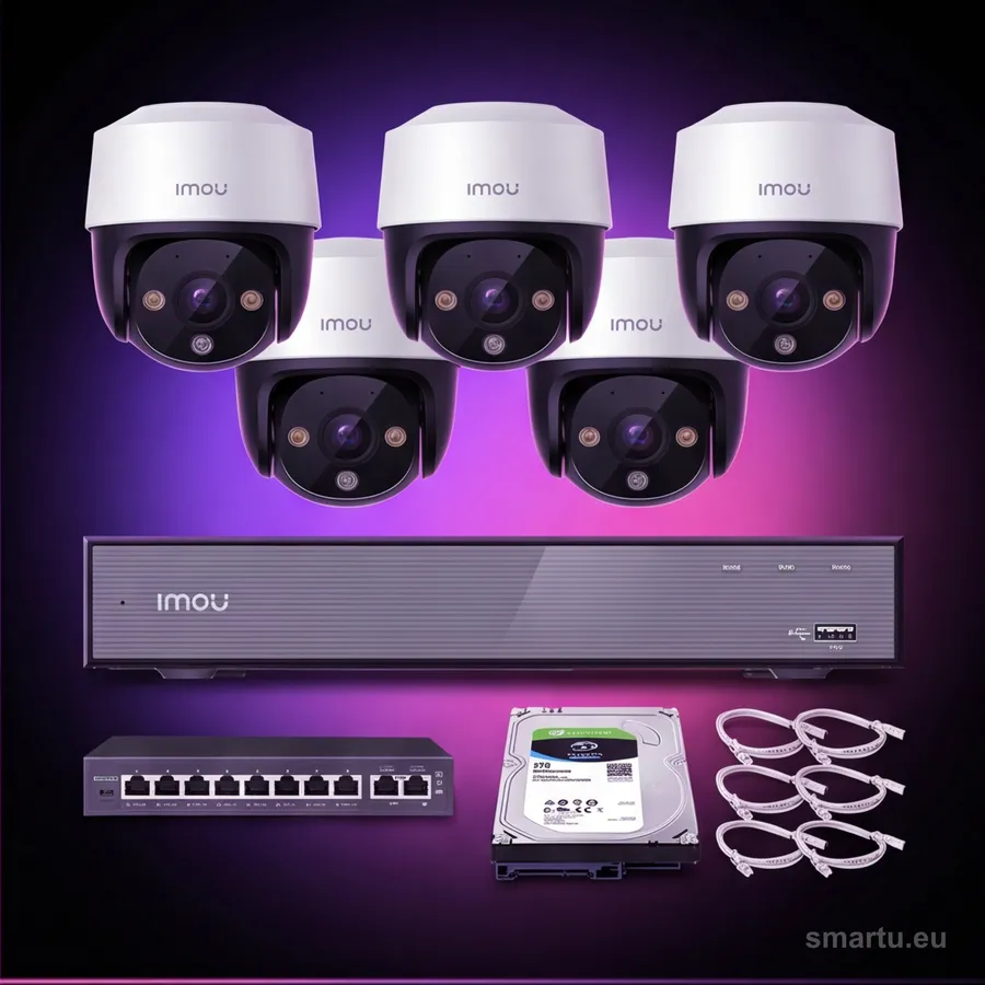 Zestaw monitoringu Imou 5x kamera Cruiser 4MP POE
