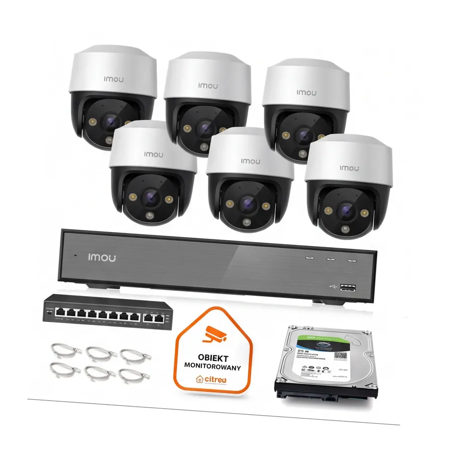 Zestaw monitoringu Imou 6x kamera Cruiser 4MP POE Zestaw monitoringu Imou 6x kamera Cruiser 4MP POE