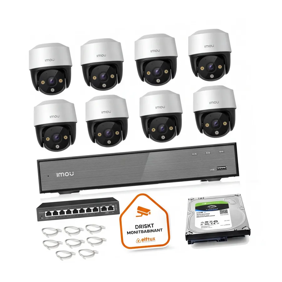 Zestaw monitoringu Imou 8x kamera Cruiser 4MP POE Zestaw monitoringu Imou 8x kamera Cruiser 4MP POE