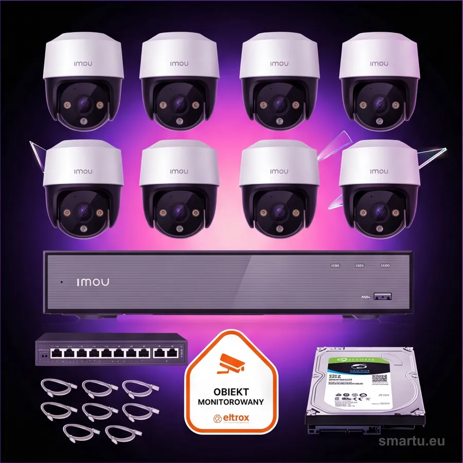 Zestaw monitoringu Imou 8x kamera Cruiser 4MP POE