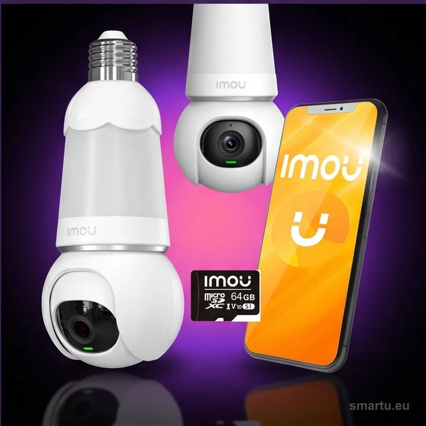 Kamera IP Imou kamera żarówka Bulb Cam 5MP IPC z kartą pamięci 64GB Kamera IP Imou kamera żarówka Bulb Cam 5MP IPC z kartą pamięci 64GB