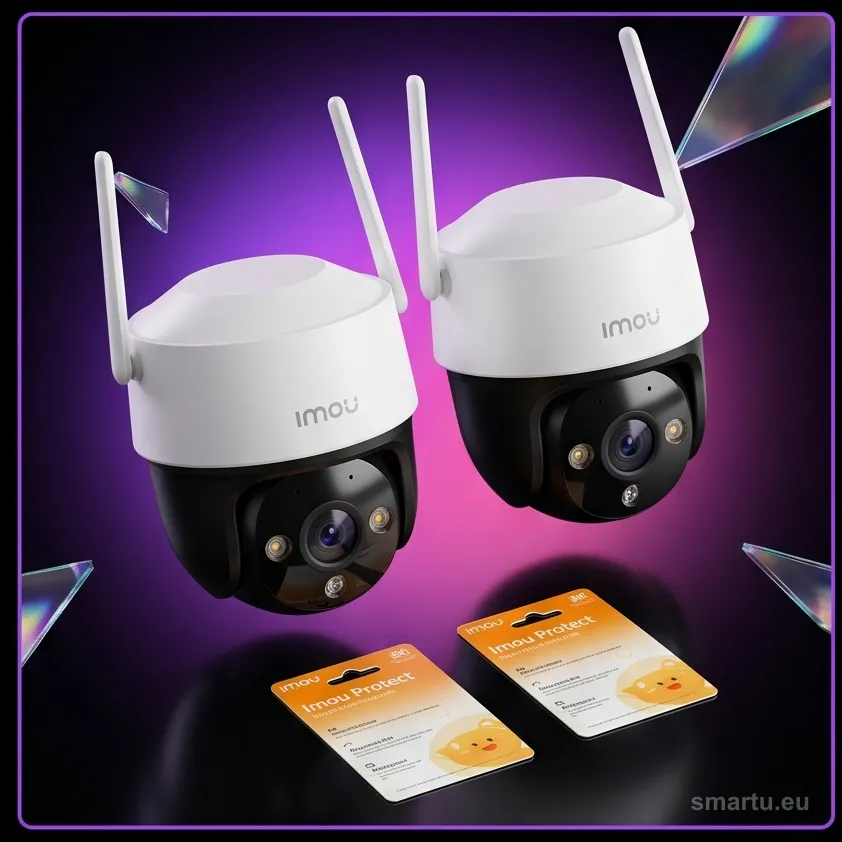 Imou Cruiser 2C 5MP zestaw 2 kamer IP Wi-Fi 6 obrotowe kolorowy obraz nocny Imou Protect Imou Cruiser 2C 5MP zestaw 2 kamer IP Wi-Fi 6 obrotowe kolorowy obraz nocny Imou Protect